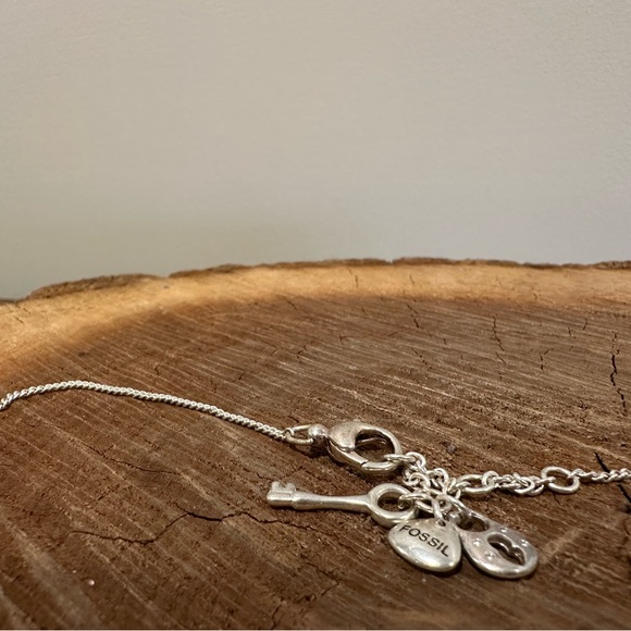 Fossil Silver Bird Necklace - Picture 9 of 13